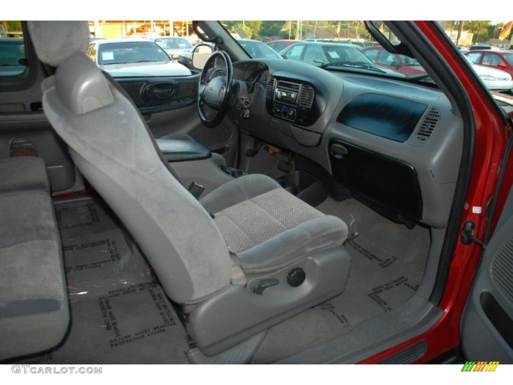 Medium Graphite Interior 2001 Ford F150 XLT SuperCab Photo #38374774