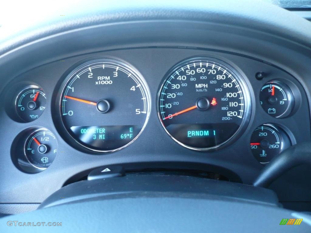 2011 GMC Sierra 2500HD SLT Crew Cab 4x4 Gauges Photo #38375266