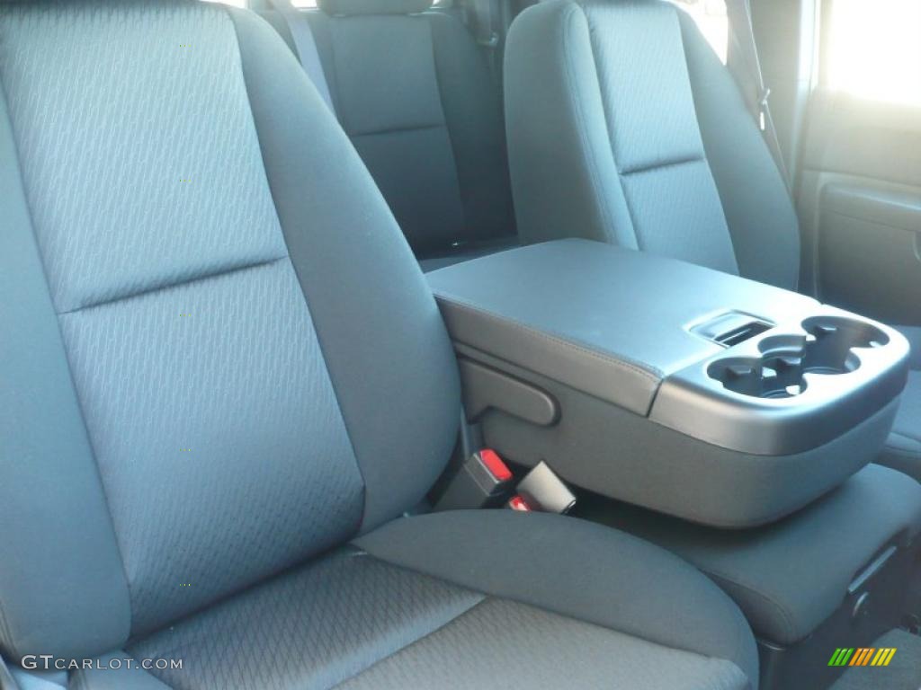 Ebony Interior 2011 GMC Sierra 2500HD SLE Extended Cab 4x4 Photo #38375482