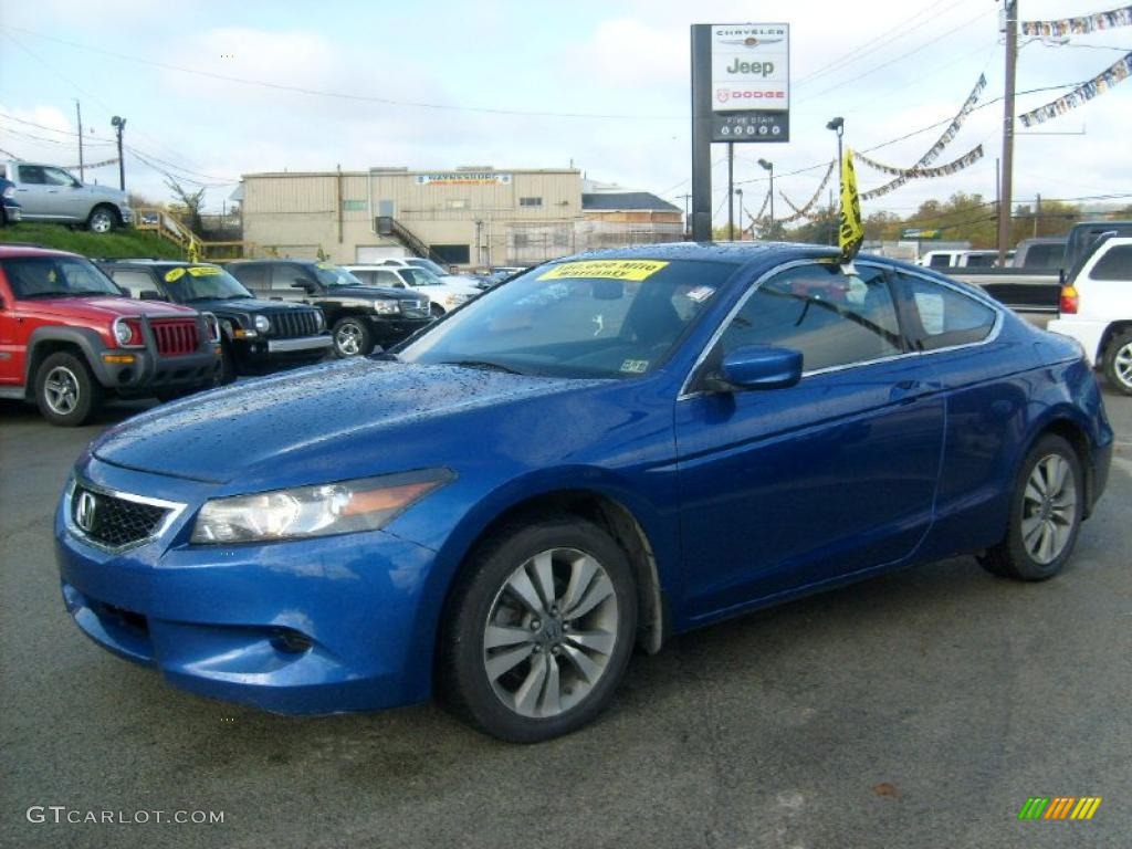 2008 Accord EX Coupe - Belize Blue Pearl / Black photo #1