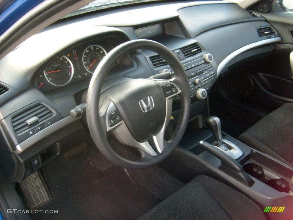 2008 Honda Accord EX Coupe Black Dashboard Photo #38377806