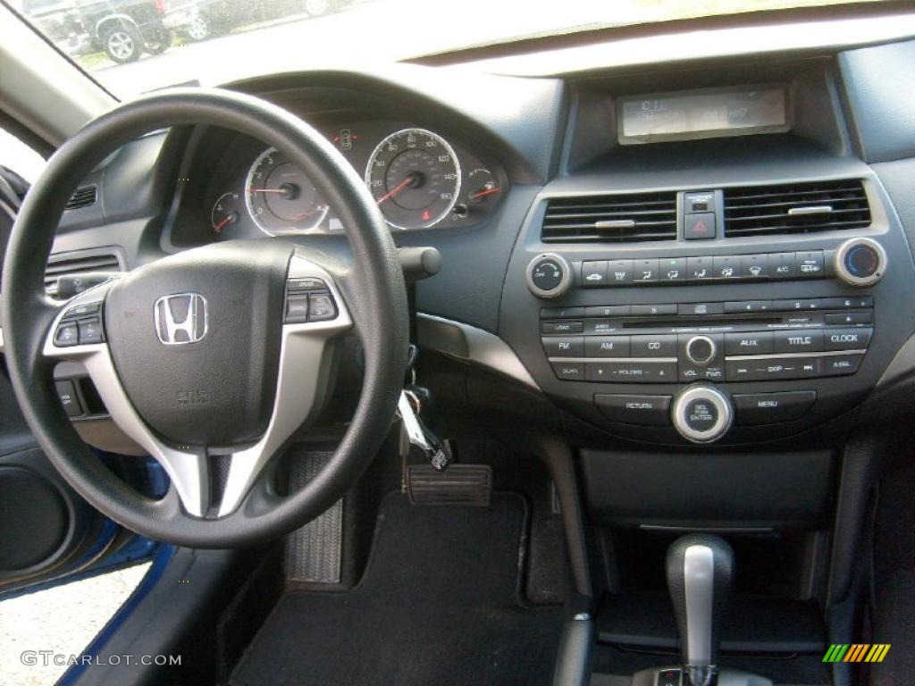 2008 Honda Accord EX Coupe Black Dashboard Photo #38377867