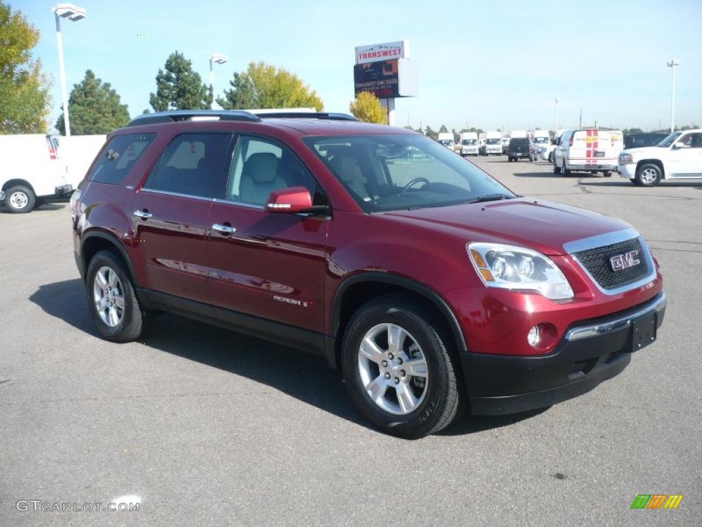 2007 Acadia SLT AWD - Red Jewel Tintcoat / Titanium photo #1
