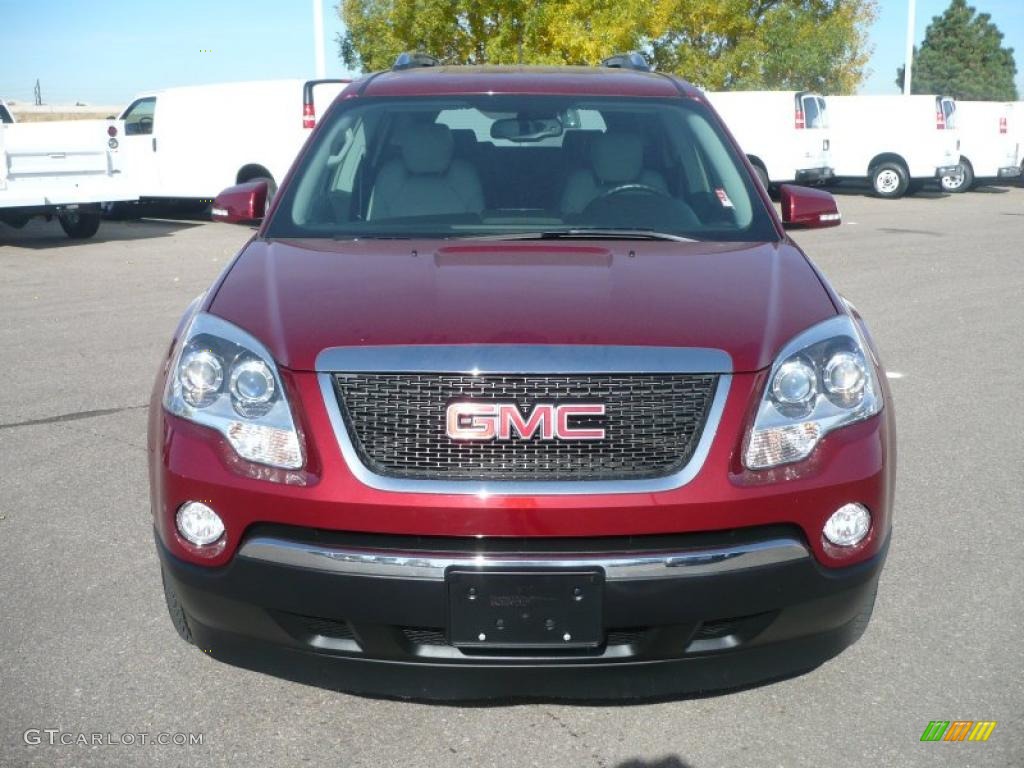 2007 Acadia SLT AWD - Red Jewel Tintcoat / Titanium photo #2