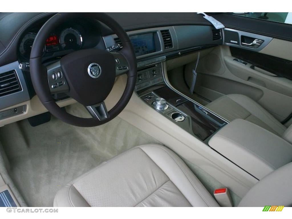 2011 Jaguar XF XF Supercharged Sedan Barley Beige/Truffle Brown Dashboard Photo #38378923