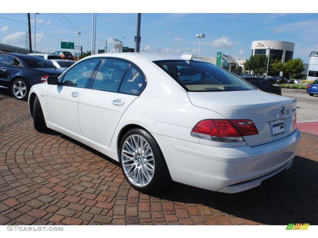 2008 7 Series 750i Sedan - Alpine White / Black photo #3