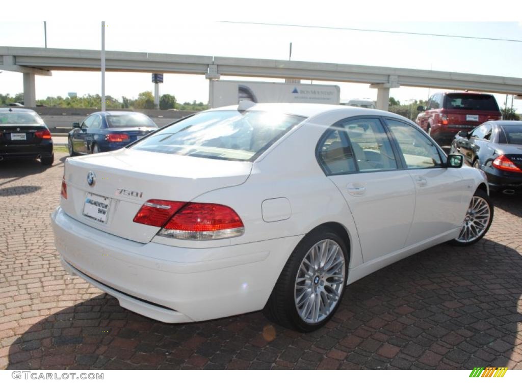2008 7 Series 750i Sedan - Alpine White / Black photo #5