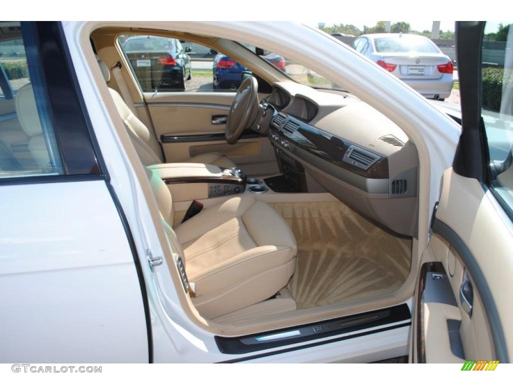 2008 7 Series 750i Sedan - Alpine White / Black photo #9