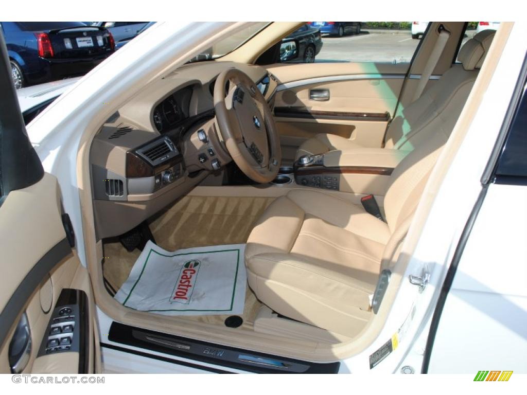 2008 7 Series 750i Sedan - Alpine White / Black photo #13