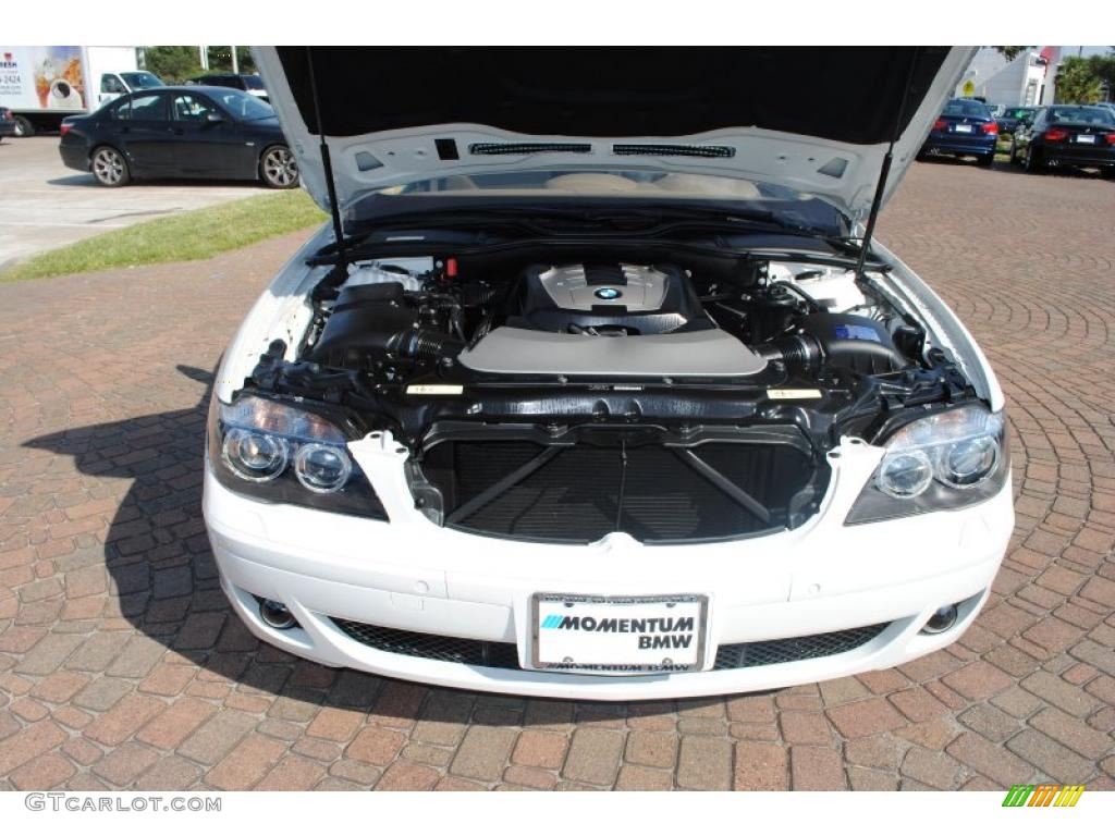 2008 7 Series 750i Sedan - Alpine White / Black photo #19