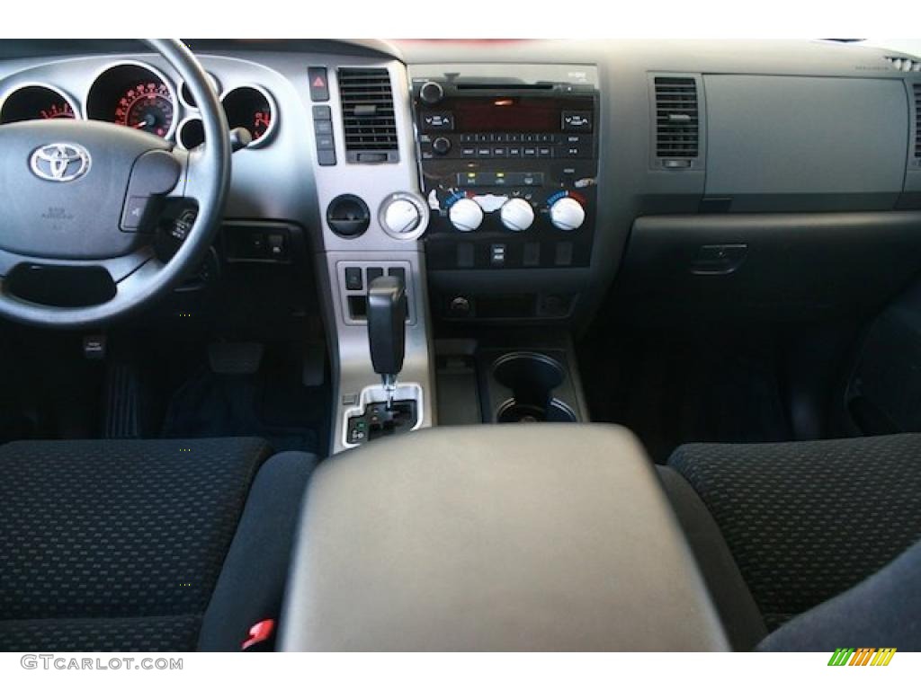 2010 Toyota Tundra TRD CrewMax Black Dashboard Photo #38380687