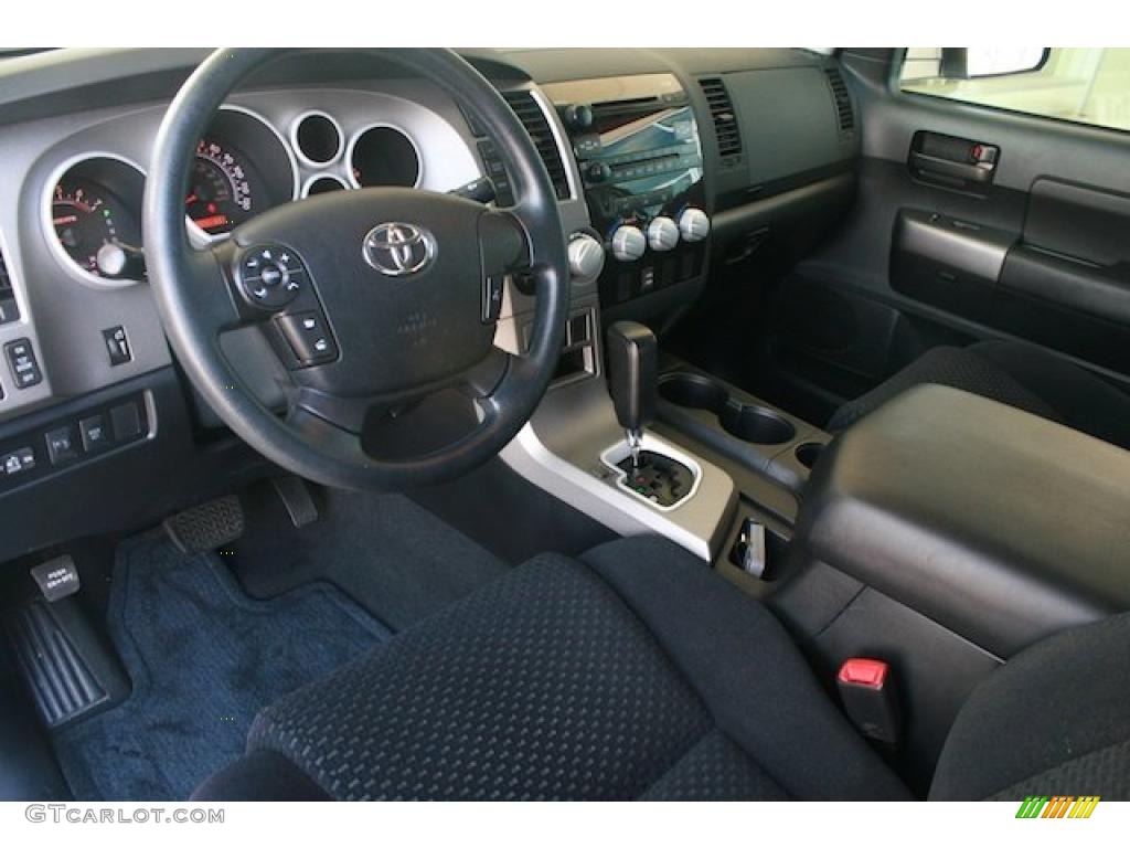 Black Interior 2010 Toyota Tundra TRD CrewMax Photo #38380859