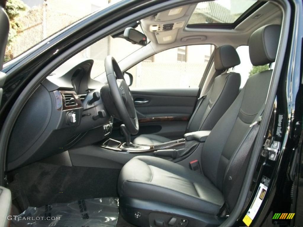 Black Interior 2011 BMW 3 Series 328i xDrive Sedan Photo #38380942