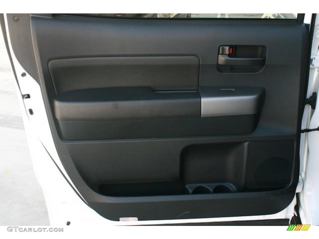 2010 Toyota Tundra TRD CrewMax Black Door Panel Photo #38381054