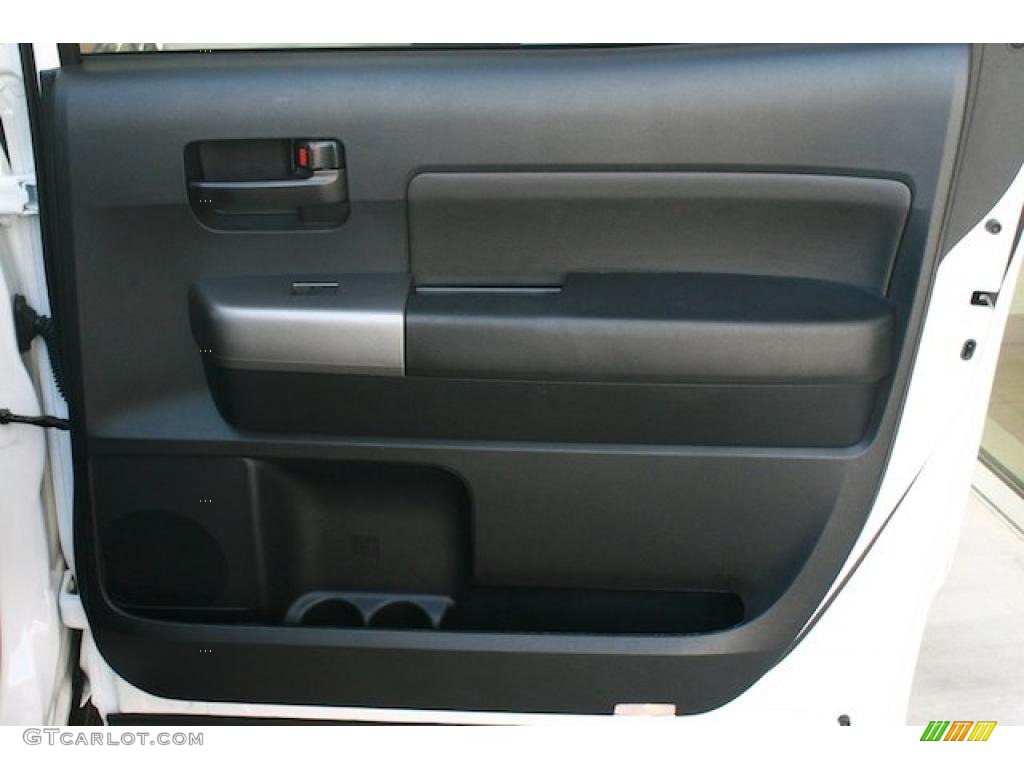 2010 Toyota Tundra TRD CrewMax Black Door Panel Photo #38381066