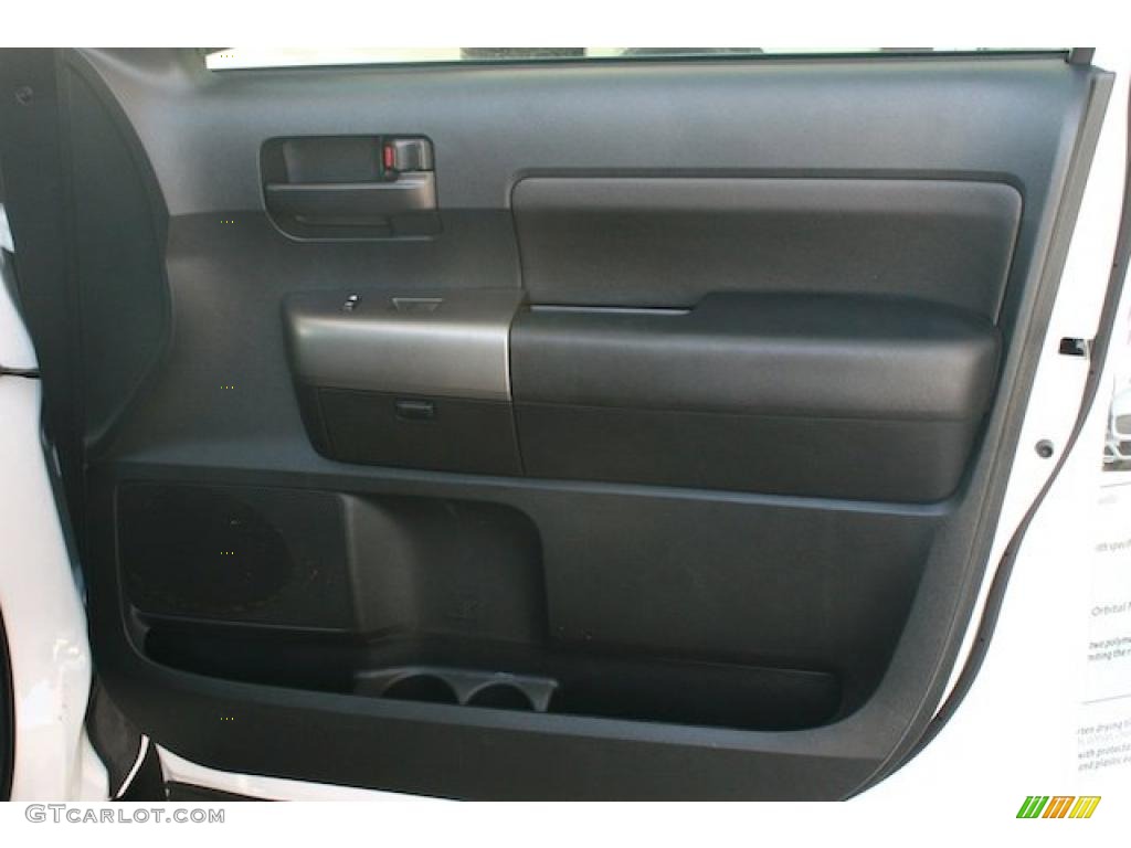 2010 Toyota Tundra TRD CrewMax Black Door Panel Photo #38381078