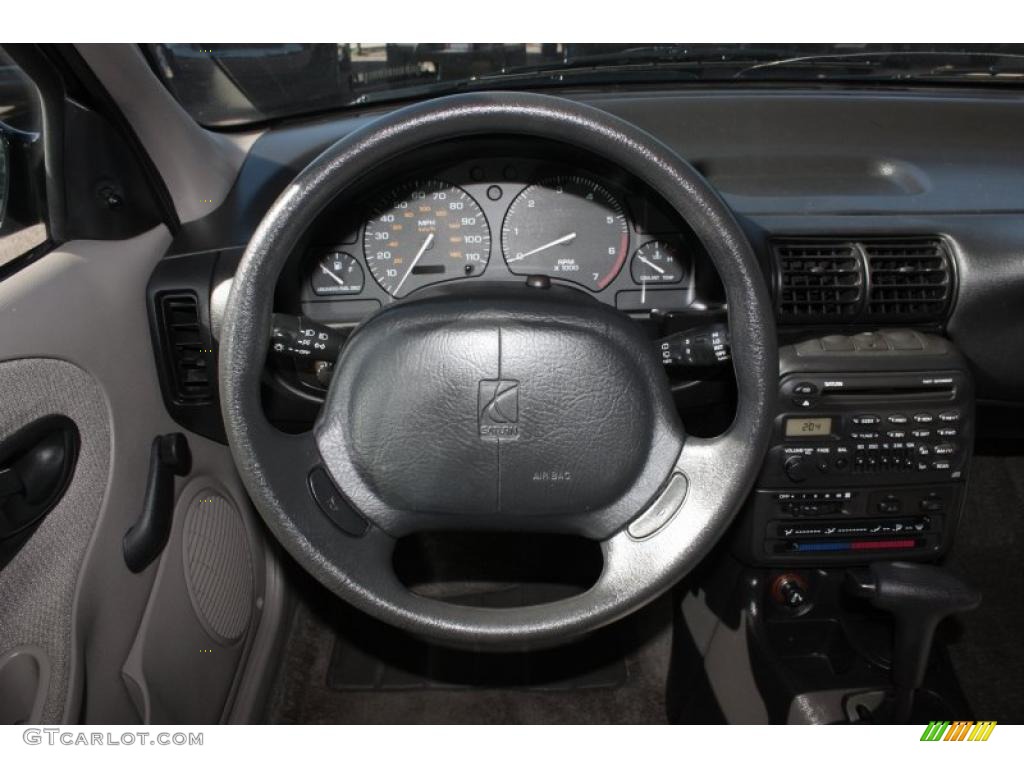 1999 Saturn S Series SW1 Wagon Gray Steering Wheel Photo #38381134