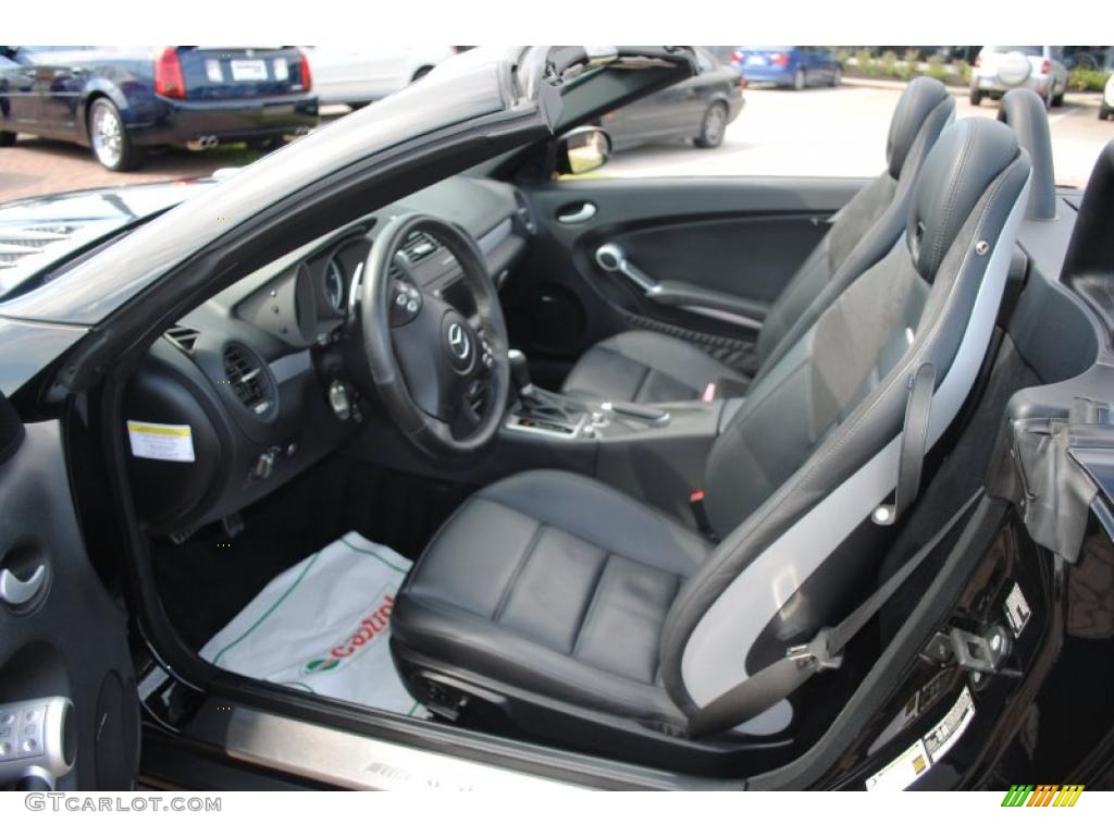 2007 SLK 55 AMG Roadster - Black / Black photo #11