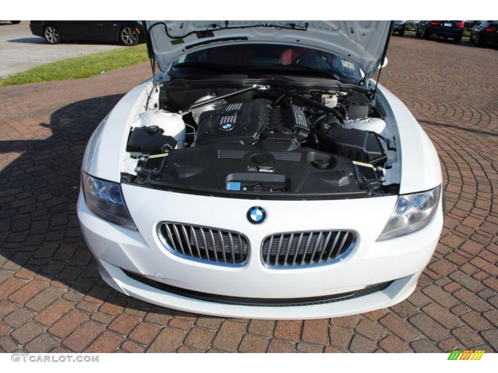 2007 Z4 3.0si Coupe - Alpine White / Dream Red photo #19