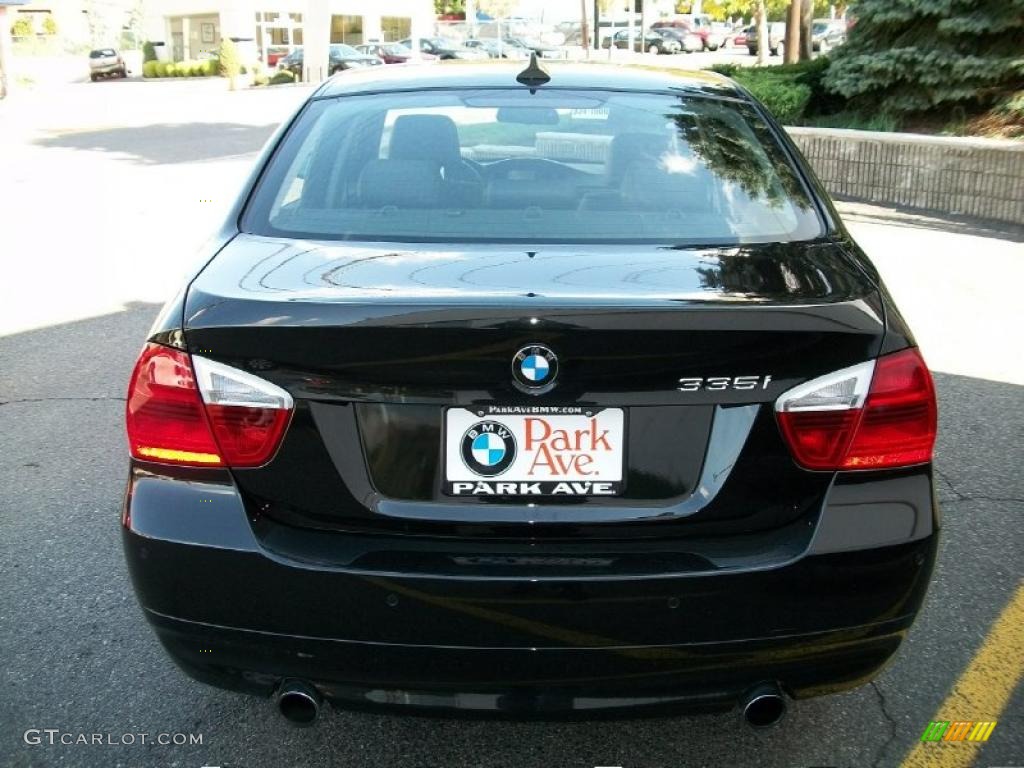 2008 3 Series 335i Sedan - Jet Black / Black photo #6