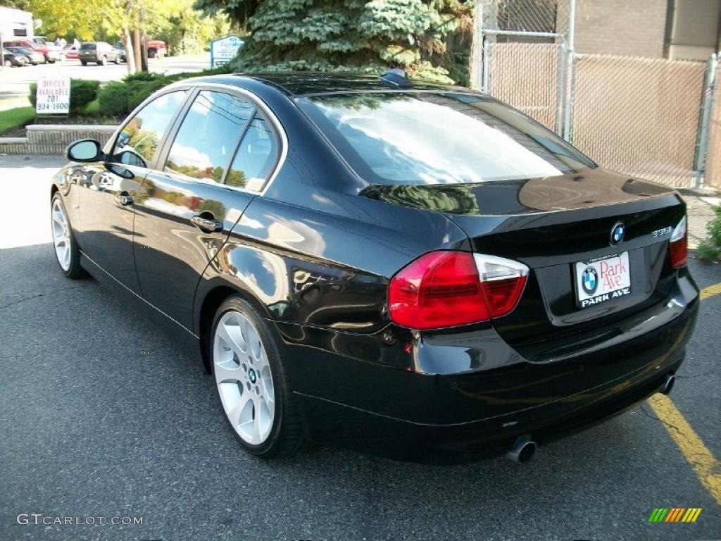 2008 3 Series 335i Sedan - Jet Black / Black photo #7