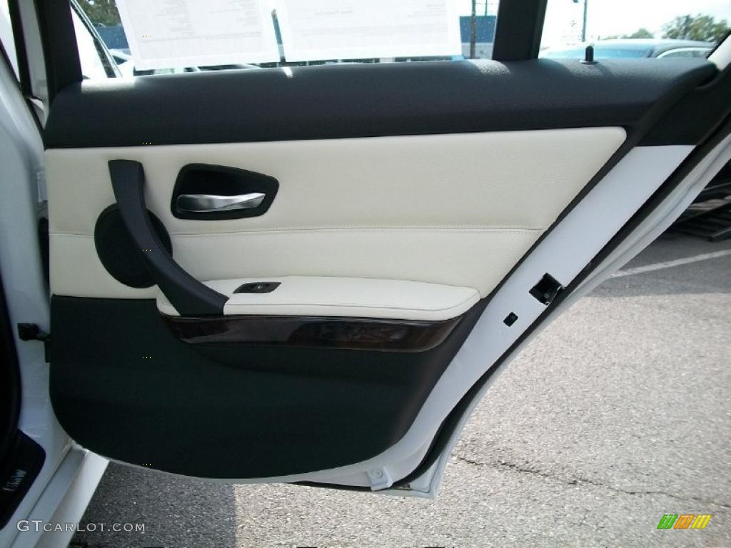 2008 BMW 3 Series 328xi Sedan Black Door Panel Photo #38383542