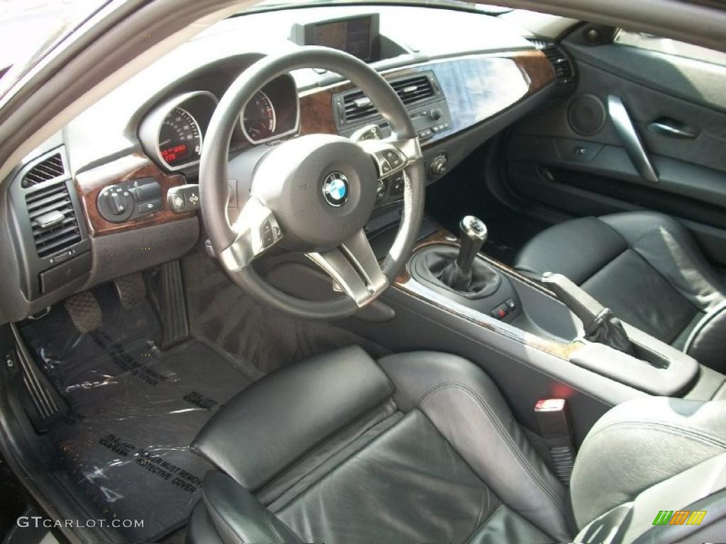 2008 BMW Z4 3.0si Coupe Black Dashboard Photo #38384426