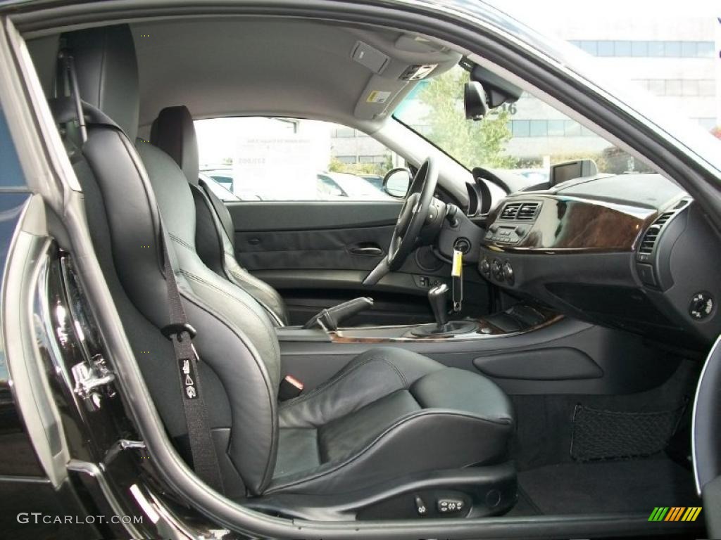 Black Interior 2008 BMW Z4 3.0si Coupe Photo #38384658