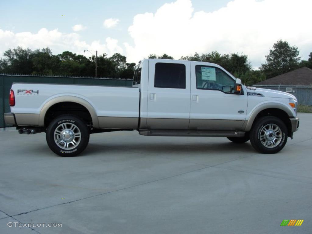 Oxford White 2011 Ford F350 Super Duty King Ranch Crew Cab 4x4 Exterior Photo #38385062