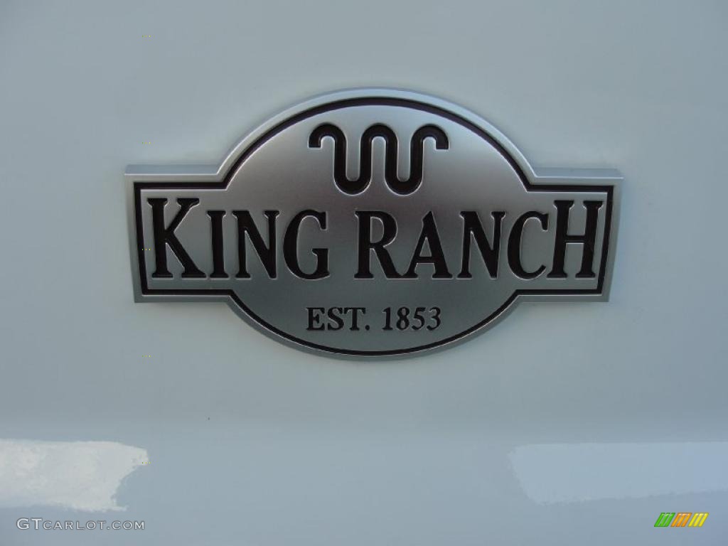 2011 F350 Super Duty King Ranch Crew Cab 4x4 - Oxford White / Chaparral Leather photo #13