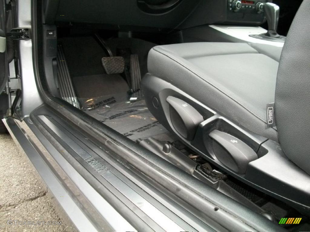 2007 3 Series 328i Coupe - Space Gray Metallic / Black photo #11