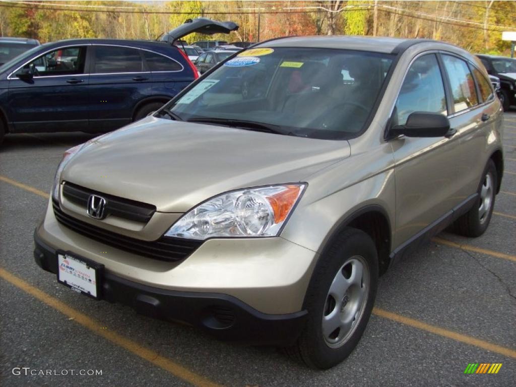 2007 CR-V LX 4WD - Borrego Beige Metallic / Ivory photo #19