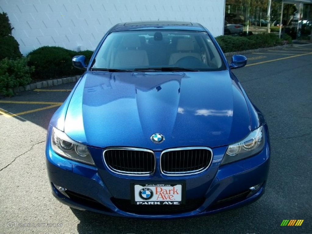 2010 3 Series 328i xDrive Sedan - Montego Blue Metallic / Cream Beige photo #2