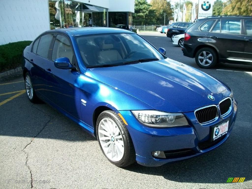2010 3 Series 328i xDrive Sedan - Montego Blue Metallic / Cream Beige photo #3