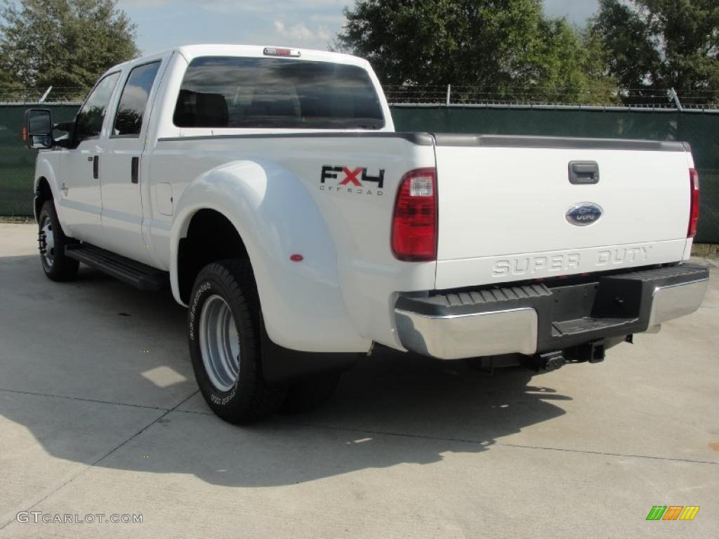 2011 F350 Super Duty XLT Crew Cab 4x4 Dually - Oxford White / Steel photo #5