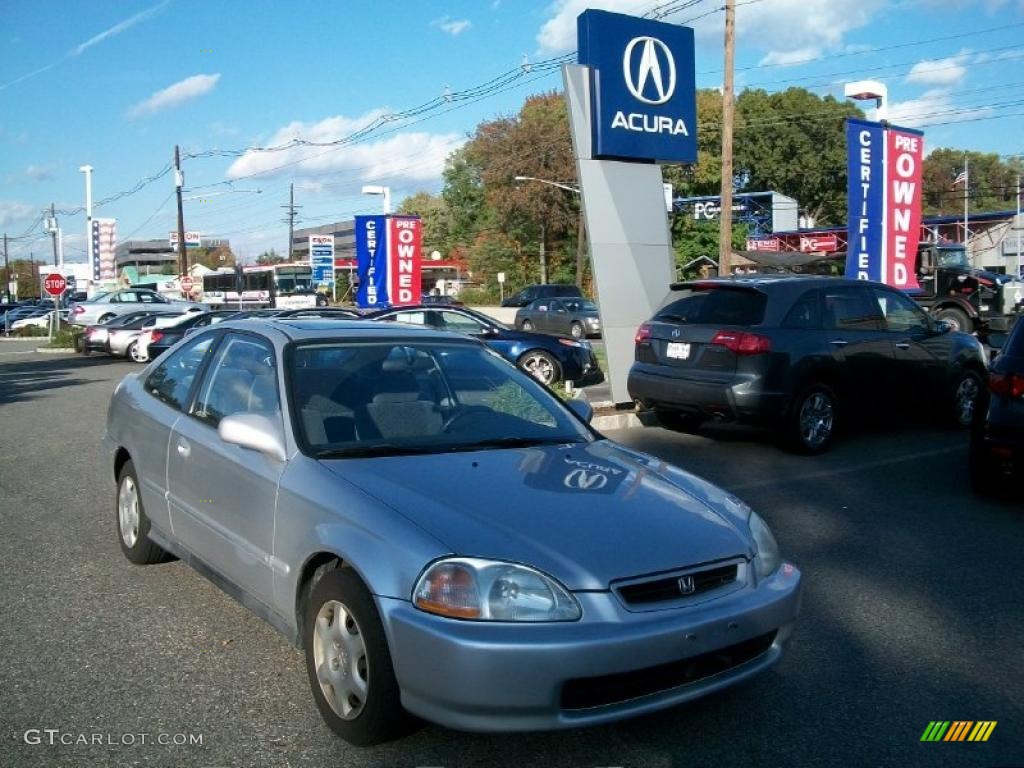 1998 Civic EX Coupe - Vogue Silver Metallic / Gray photo #1