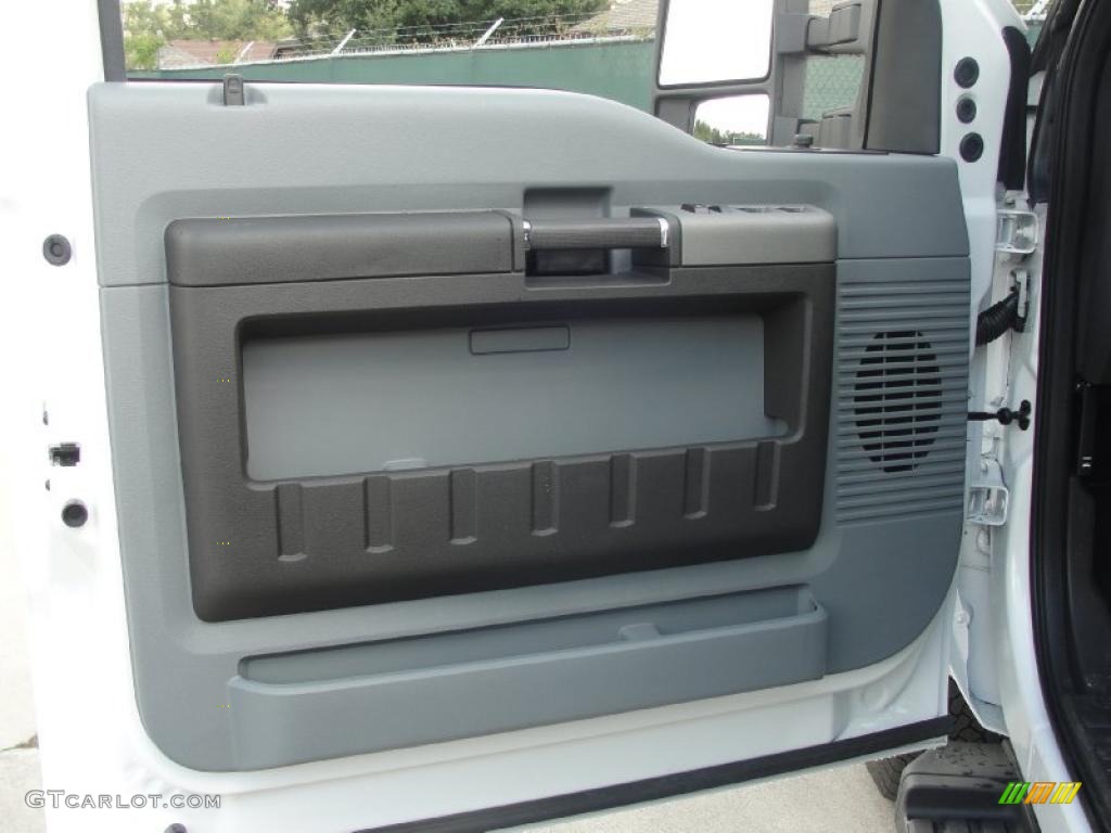 Steel Interior 2011 Ford F350 Super Duty XLT Crew Cab 4x4 Dually Photo #38388111