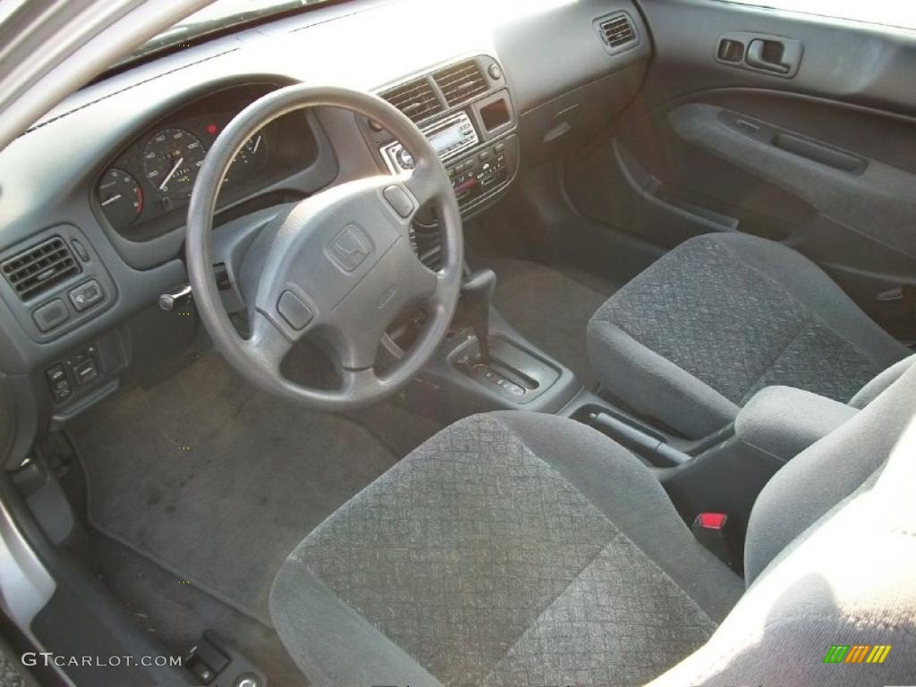1998 Honda Civic EX Coupe Gray Dashboard Photo #38388171