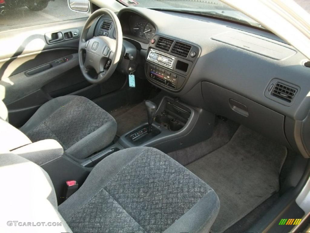 1998 Honda Civic EX Coupe Gray Dashboard Photo #38388339