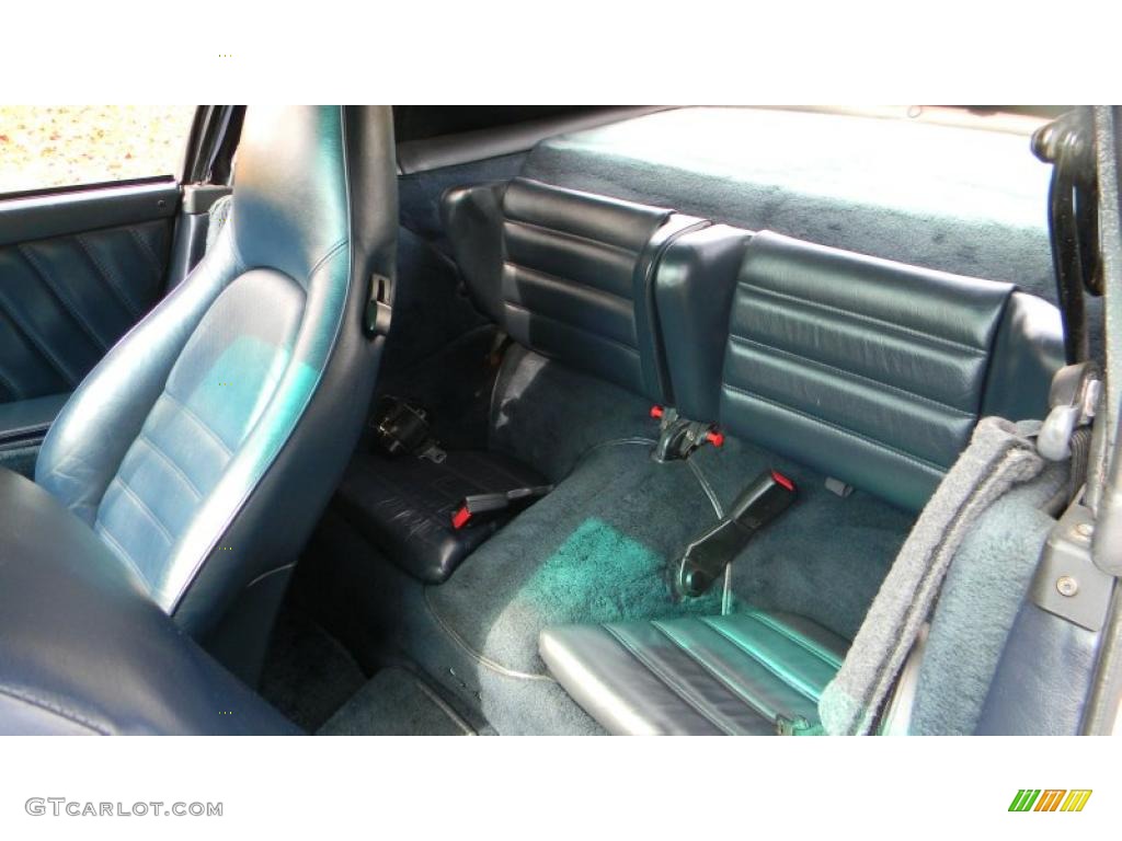 Blue Interior 1988 Porsche 911 Turbo Cabriolet Photo #38388467