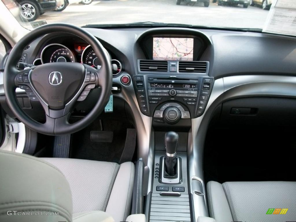 2009 Acura TL 3.7 SH-AWD Taupe/Ebony Dashboard Photo #38388583