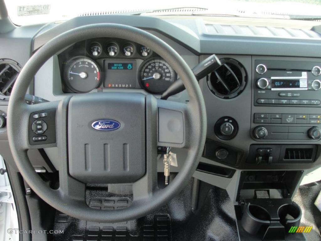 2011 Ford F250 Super Duty XL Crew Cab Steel Gray Dashboard Photo #38388591