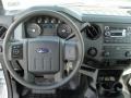 Steel Gray 2011 Ford F250 Super Duty XL Crew Cab Steering Wheel