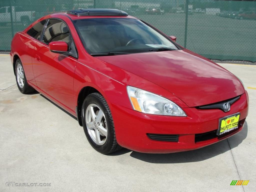 2004 Accord EX-L Coupe - San Marino Red Pearl / Ivory photo #1