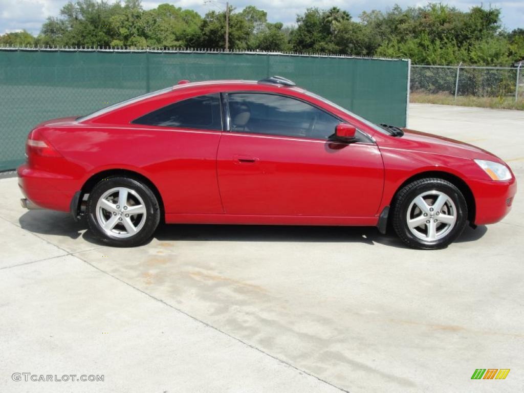 2004 Accord EX-L Coupe - San Marino Red Pearl / Ivory photo #4