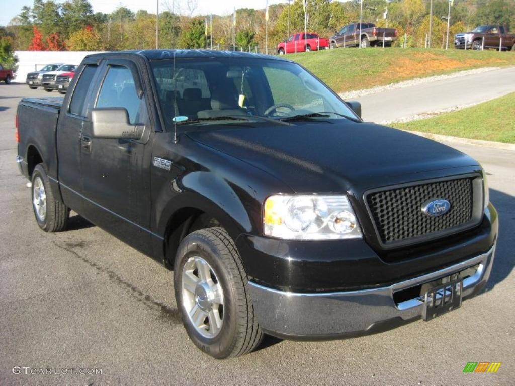 2006 F150 XLT SuperCab - Black / Medium Flint photo #4