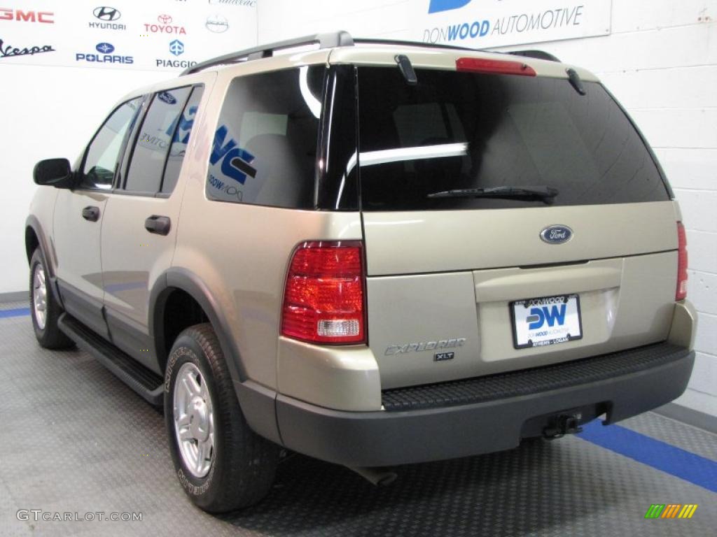 2003 Explorer XLT 4x4 - Harvest Gold Metallic / Medium Parchment Beige photo #3