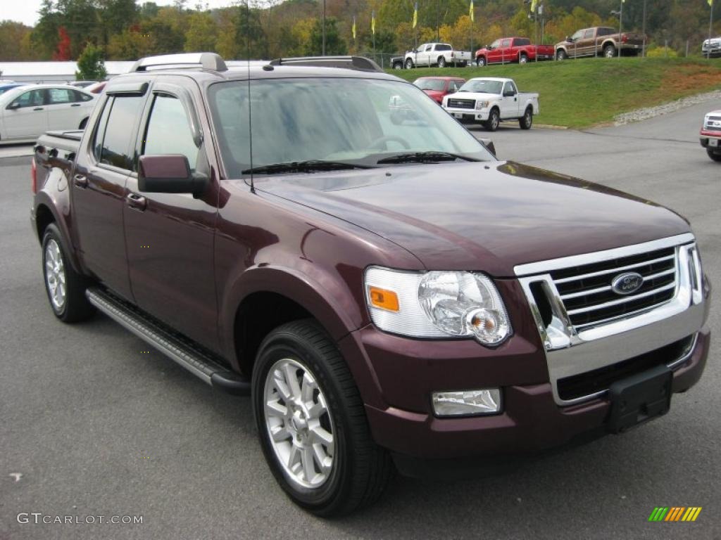 Dark Cherry Metallic 2008 Ford Explorer Sport Trac Limited 4x4 Exterior Photo #38390904