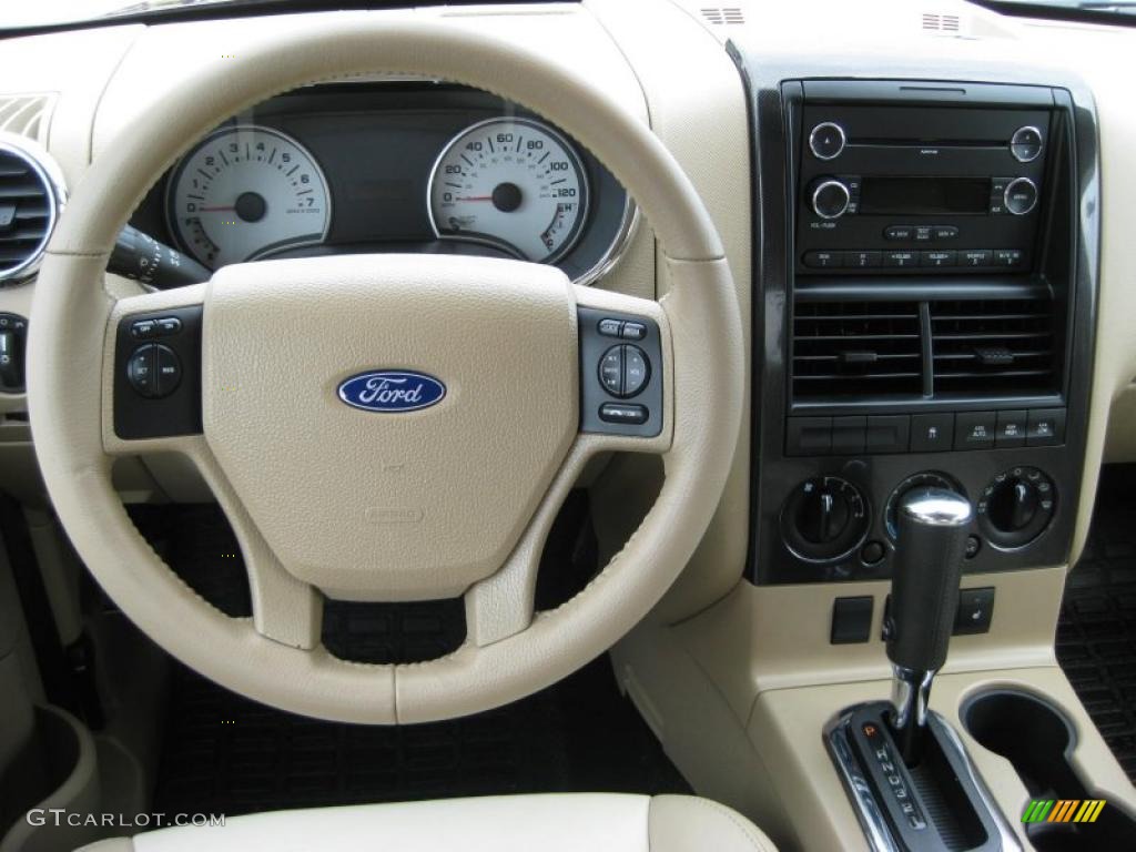 2008 Ford Explorer Sport Trac Limited 4x4 Camel Dashboard Photo #38391176