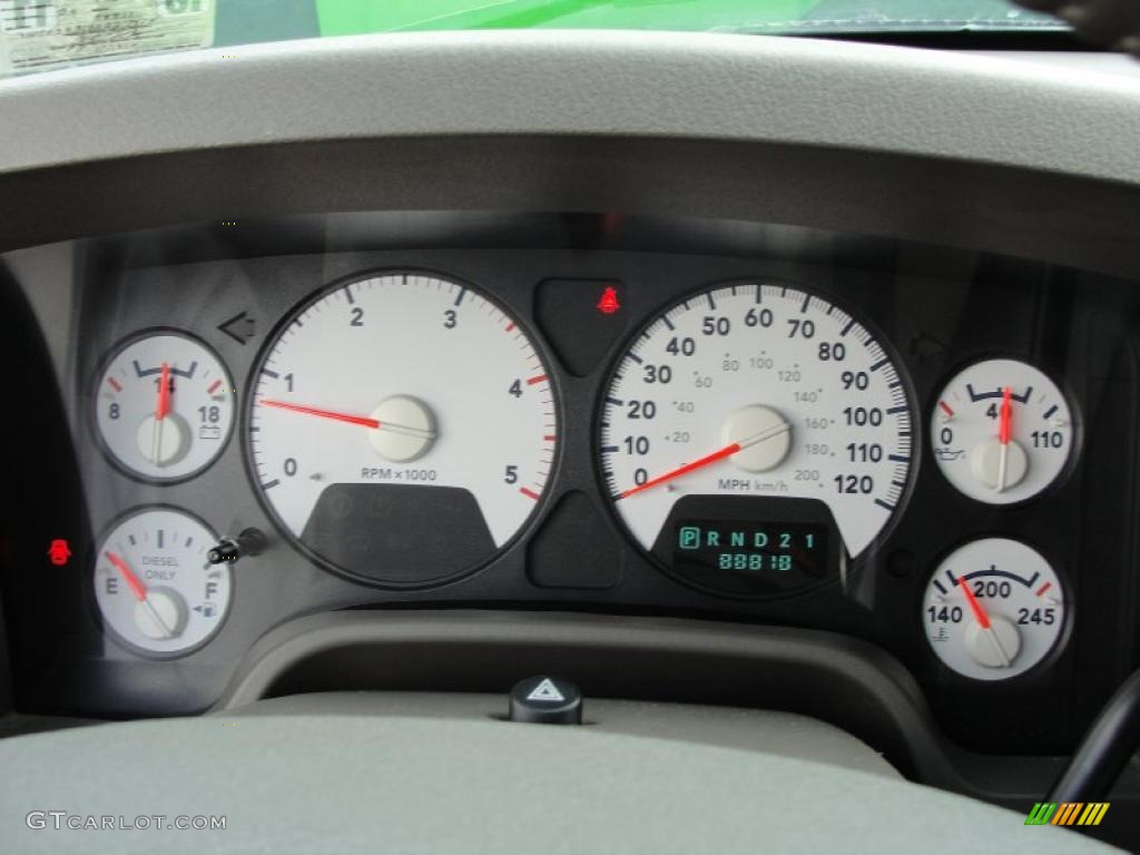 2006 Dodge Ram 2500 Laramie Mega Cab 4x4 Gauges Photo #38391676